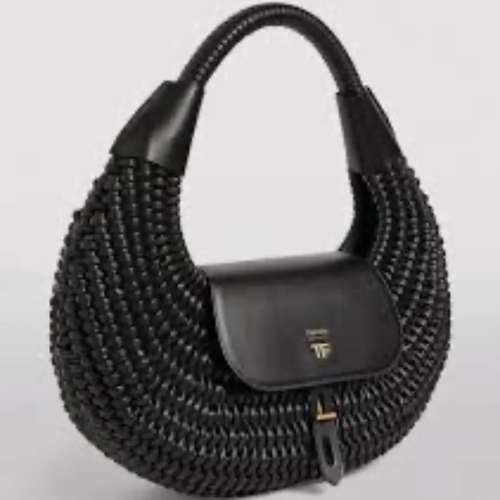 #21 Tom Ford Woven T Twist Large Hobo Bag - Picture 1 of 3